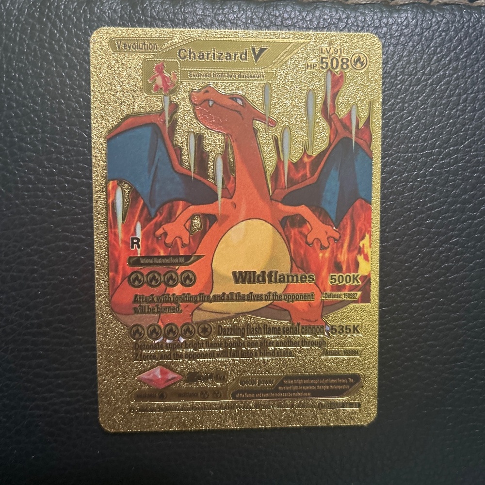Golden charizard V